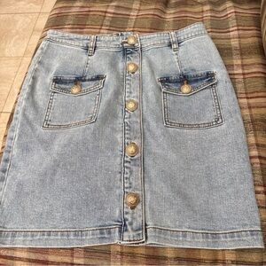 Generation Love Light Blue Denim Skirt